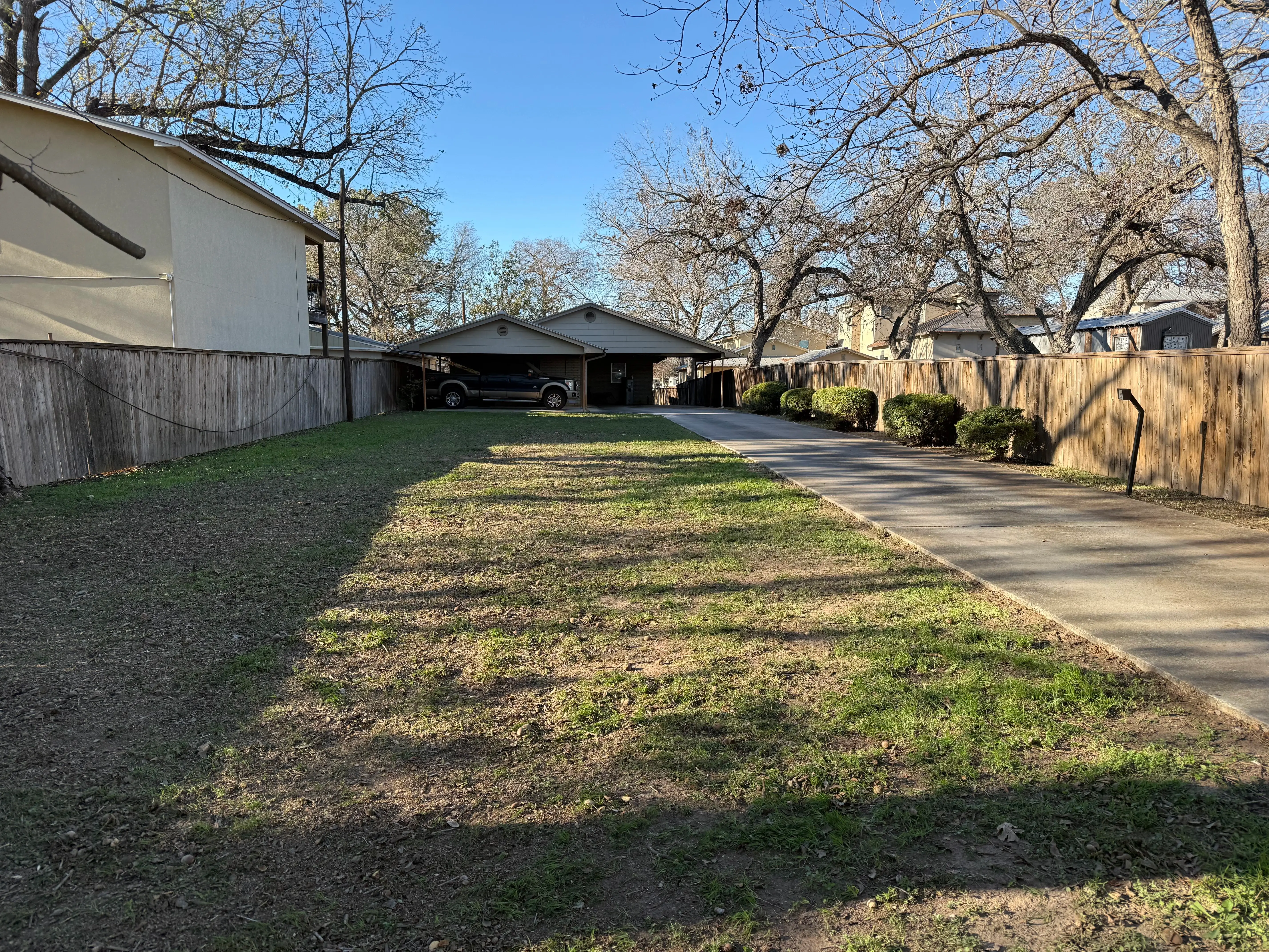 Property cleared of debris and mowed.